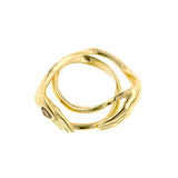 Garnet Heart Fede Gimmel Ring- Heirloom by Doyle & Doyle