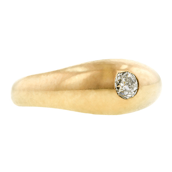 Victorian Gypsy Set Diamond Ring, Old Euro 0.17ct:: Doyle & Doyle