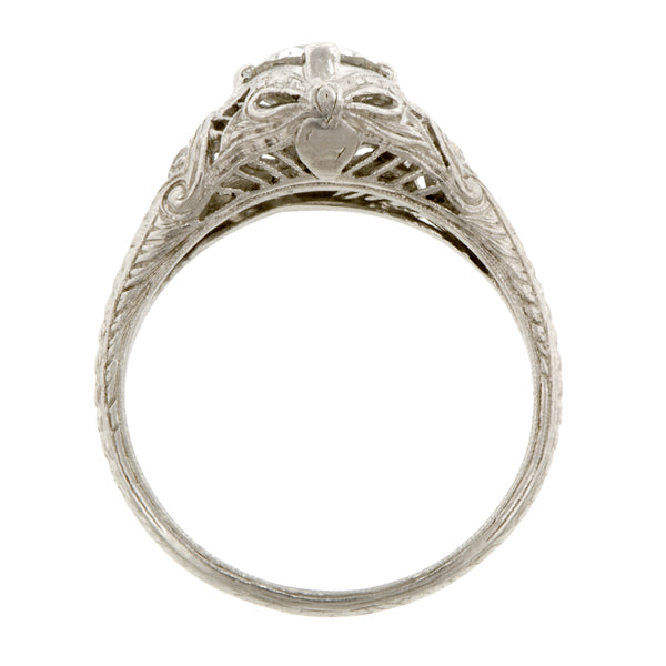 Edwardian Engagement Ring, Old Euro 0.71ct