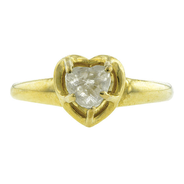 Natural Heart Shaped Diamond Crystal Ring- Heirloom by Doyle & Doyle::