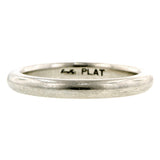 Estate ring: a Platinum Wedding Band sold by Doyle & Doyle vintage and antique jewelry boutique.