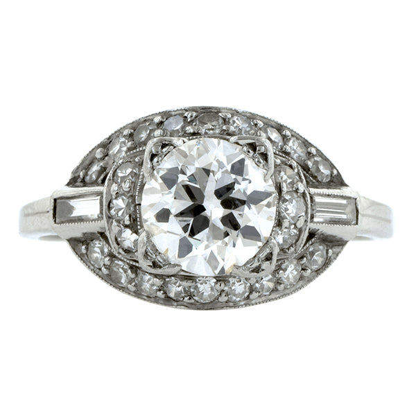 Edwardian Diamond Engagement Ring, Old Euro 0.85ct::  Doyle & Doyle