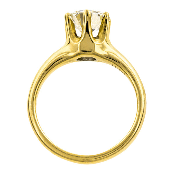 Vintage Engagement Ring, RBC 1.09ct::Doyle & Doyle
