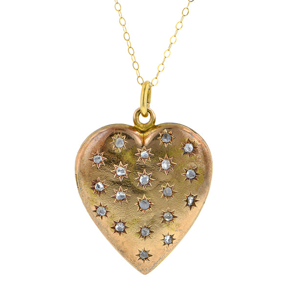 Victorian Diamond Heart Locket :: Doyle & Doyle
