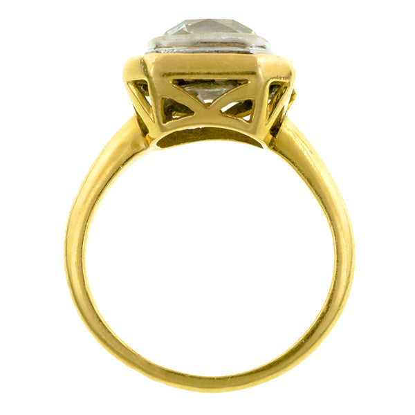Emerald Frame Engagement Ring