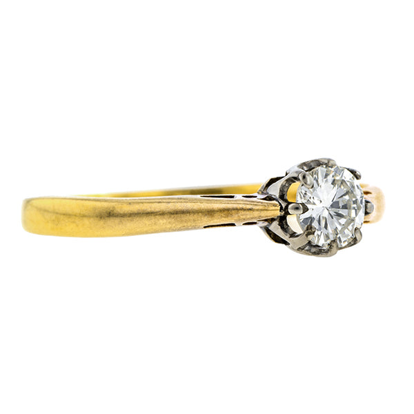 Vintage Diamond Solitaire Ring, RBC 0.25ct.:: Doyle & Doyle