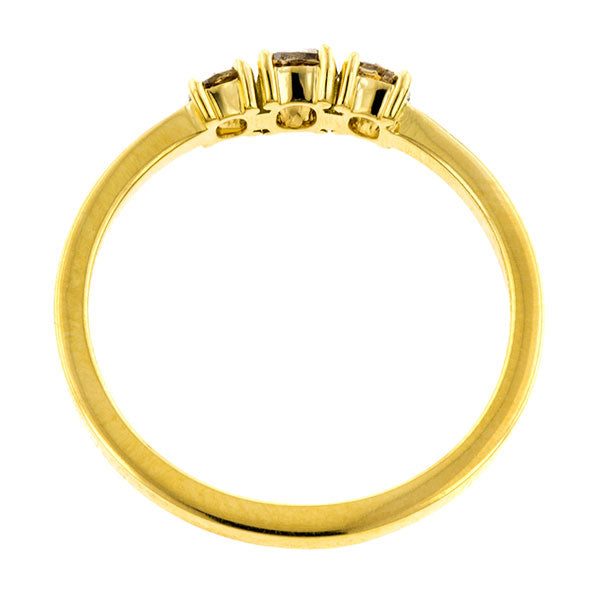 Cognac Rose Cut Diamond Ring- Heirloom by Doyle & Doyle::