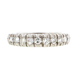 Vintage Diamond Wedding Band Ring, Platinum, sold by Doyle & Doyle vintage and antique jewelry boutique.