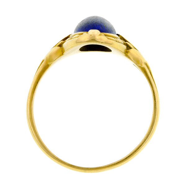 Art Nouveau Lapis Ring:: Doyle & Doyle