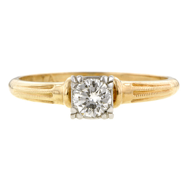 Vintage Solitaire Engagment Ring, RBC:: Doyle & Doyle