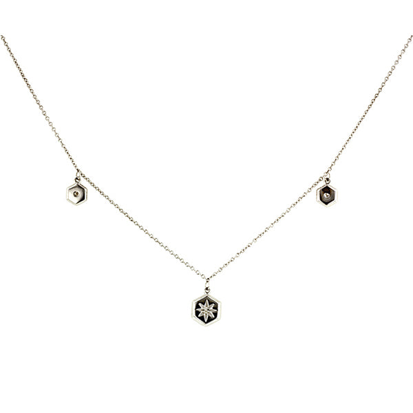 Three Hex Diamond Necklace- Heirloom by Doyle & Doyle