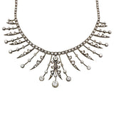 Victorian Old European Diamond Fringe Necklace sold by Doyle and Doyle an antique and vintage jewelry boutique