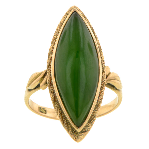 Vintage Nephrite Ring::Doyle & Doyle