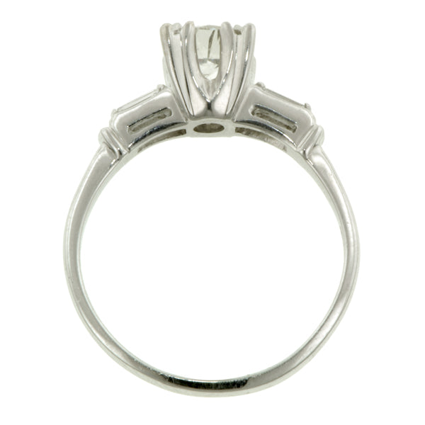 Vintage Engagement Ring, RBC 0.60ct