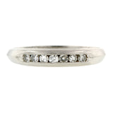 Vintage ring: a Platinum Diamond Wedding Band sold by Doyle & Doyle vintage and antique jewelry boutique.