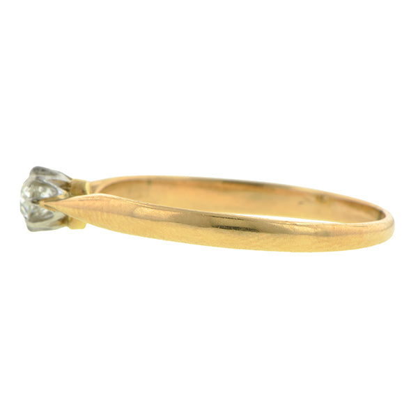 Antique Diamond Solitaire Engagement Ring, 0.15ct Old European