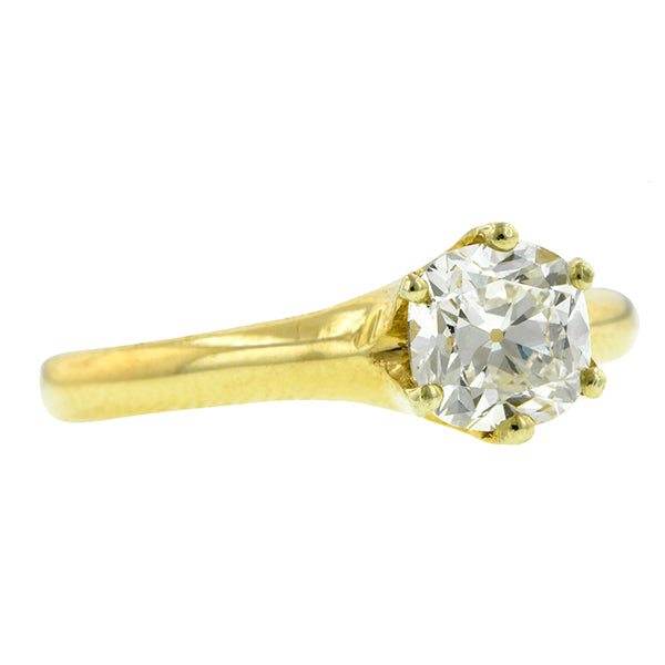 Vintage Diamond Solitaire Engagement Ring; Cushion Brilliant 1.04ct:: Doyle & Doyle