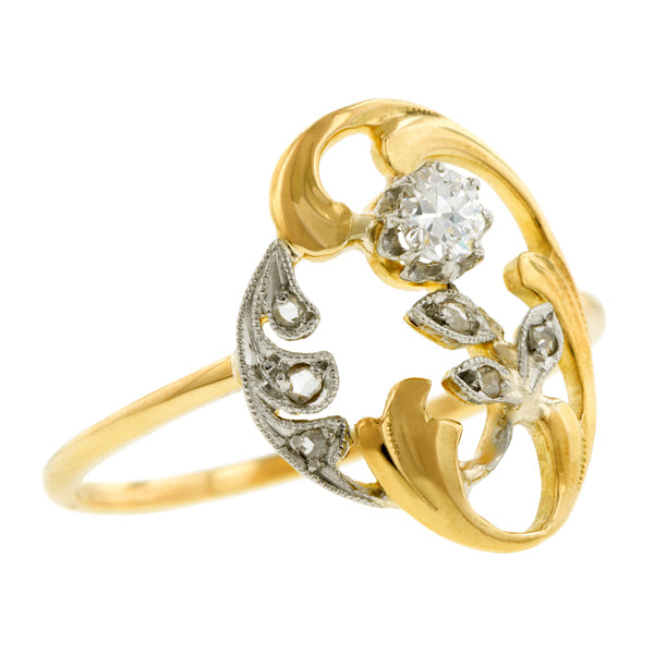 Art Nouveau Diamond Ring::Doyle & Doyle