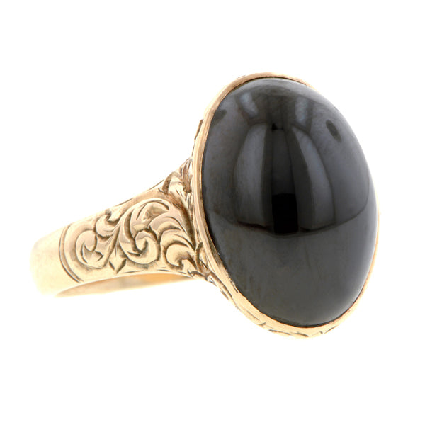 Victorian Cabochon Garnet Ring:: Doyle & Doyle