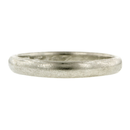 Vintage Platinum Wedding Band sold by Doyle & Doyle vintage and antique jewelry boutique.