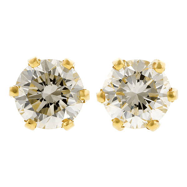 Diamond Stud Earrings::Doyle & Doyle