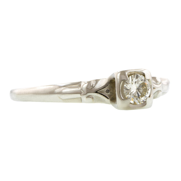 Vintage Diamond Engagement Ring, RBC 0.17ct:: Doyle & Doyle