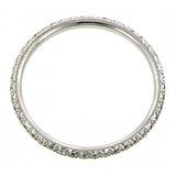 Round Brilliant Diamond Set White Gold Wire Ring sold by Doyle & Doyle vintage and antique jewelry boutique