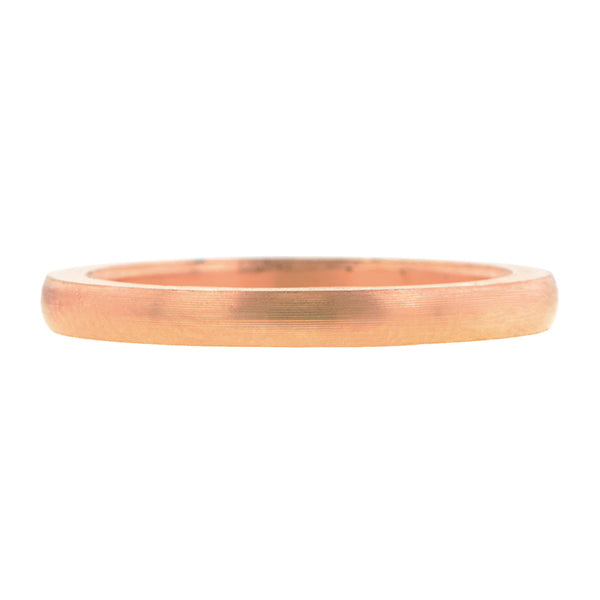 Comfort Fit Rose Gold Wedding Band Ring:: Doyle & Doyle