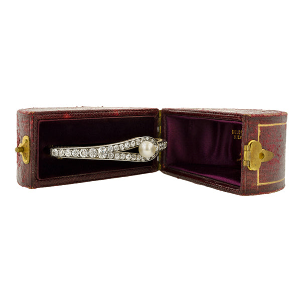 Antique Pearl & Diamond Bracelet