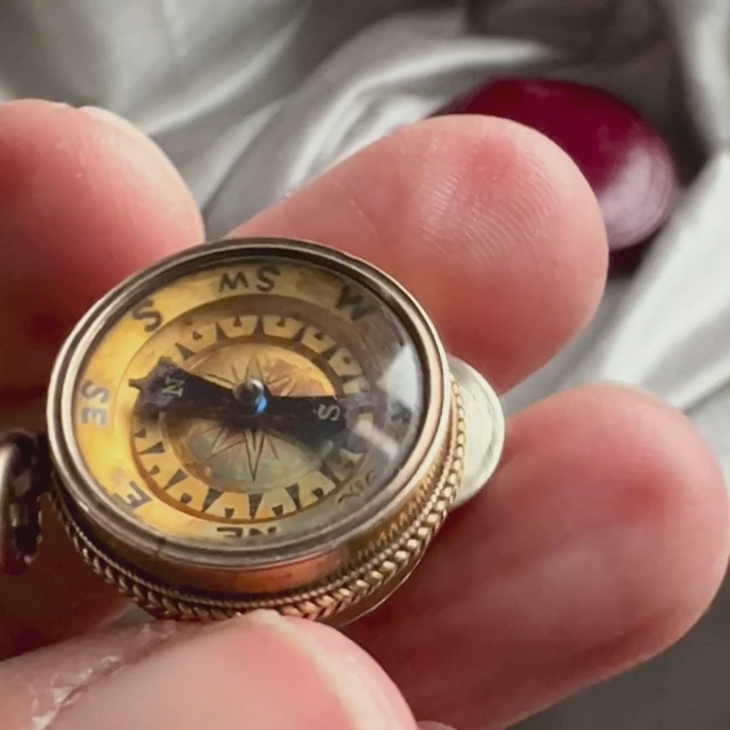 Victorian Compass/ Scale Measuring Tool sold by Doyle and Doyle an antique and vintage jewelry boutique