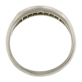 Vintage ring: a Platinum Diamond Wedding Band sold by Doyle & Doyle vintage and antique jewelry boutique.
