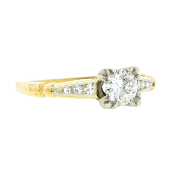 Vintage Diamond Engagement Ring, RBC 0.36ct::Doyle & Doyle