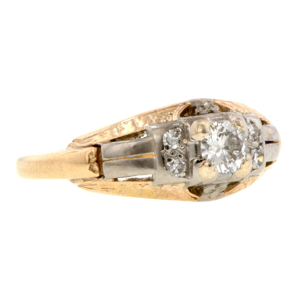 Vintage Engagement Ring, RBC 0.20ct::Doyle & Doyle