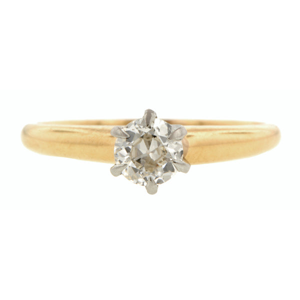 Antique Solitaire Engagement Ring, Old Euro 0.33ct:: Doyle & Doyle