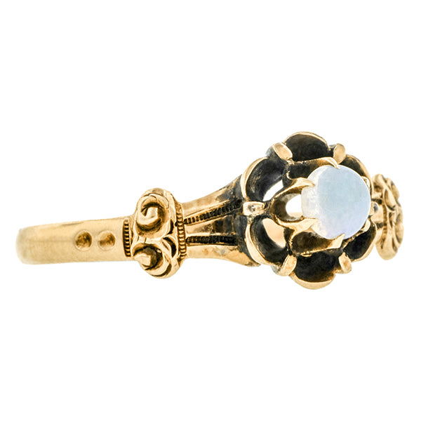 Victorian Opal Ring, Cabochon; 0.12ct :: Doyle & Doyle