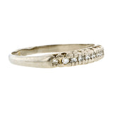 Vintage Diamond Wedding Band Ring, Platinum, sold by Doyle & Doyle vintage and antique jewelry boutique.