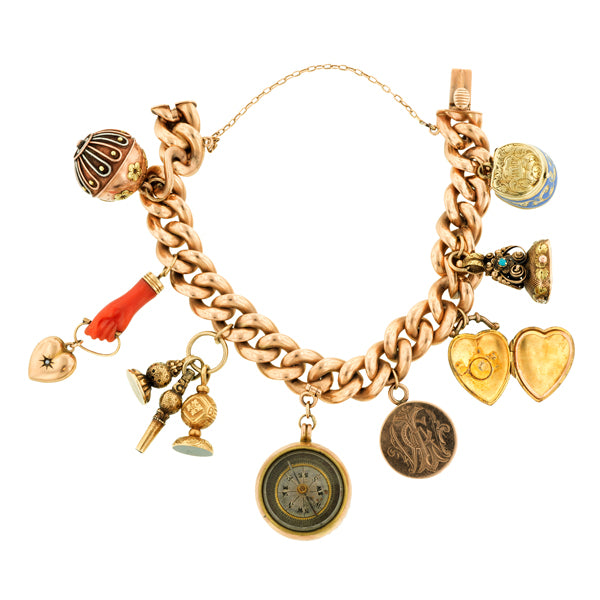 Vintage Bracelet with Antique Charms
