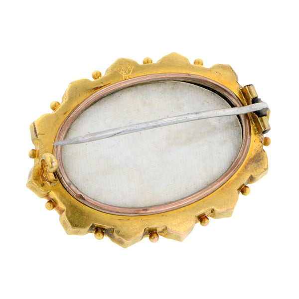 Victorian Locket Back Target Brooch:: Doyle & Doyle