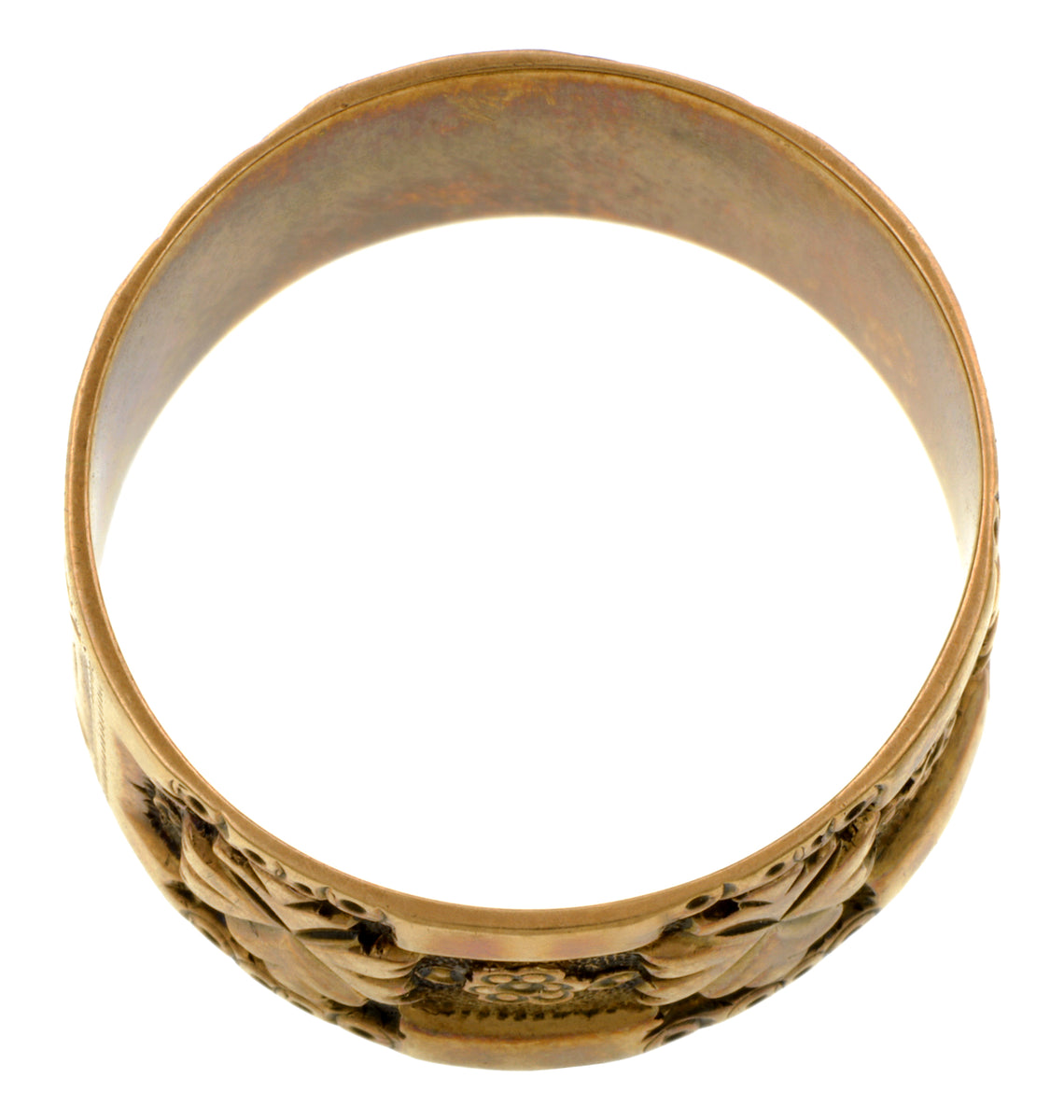 Victorian Wide Patterned Wedding Band