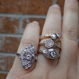 Art Deco and vintage engagement rings from Doyle and Doyle 107102R_107015R_107009R_104050R_IG