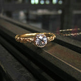 Solitaire Engagement Ring, Bezel set Old European 1.02ct - Heirloom by Doyle & Doyle sold by Doyle and Doyle an antique and vintage jewelry boutique