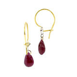 Diamond & Ruby Briolette Earrings- Heirloom by Doyle & Doyle