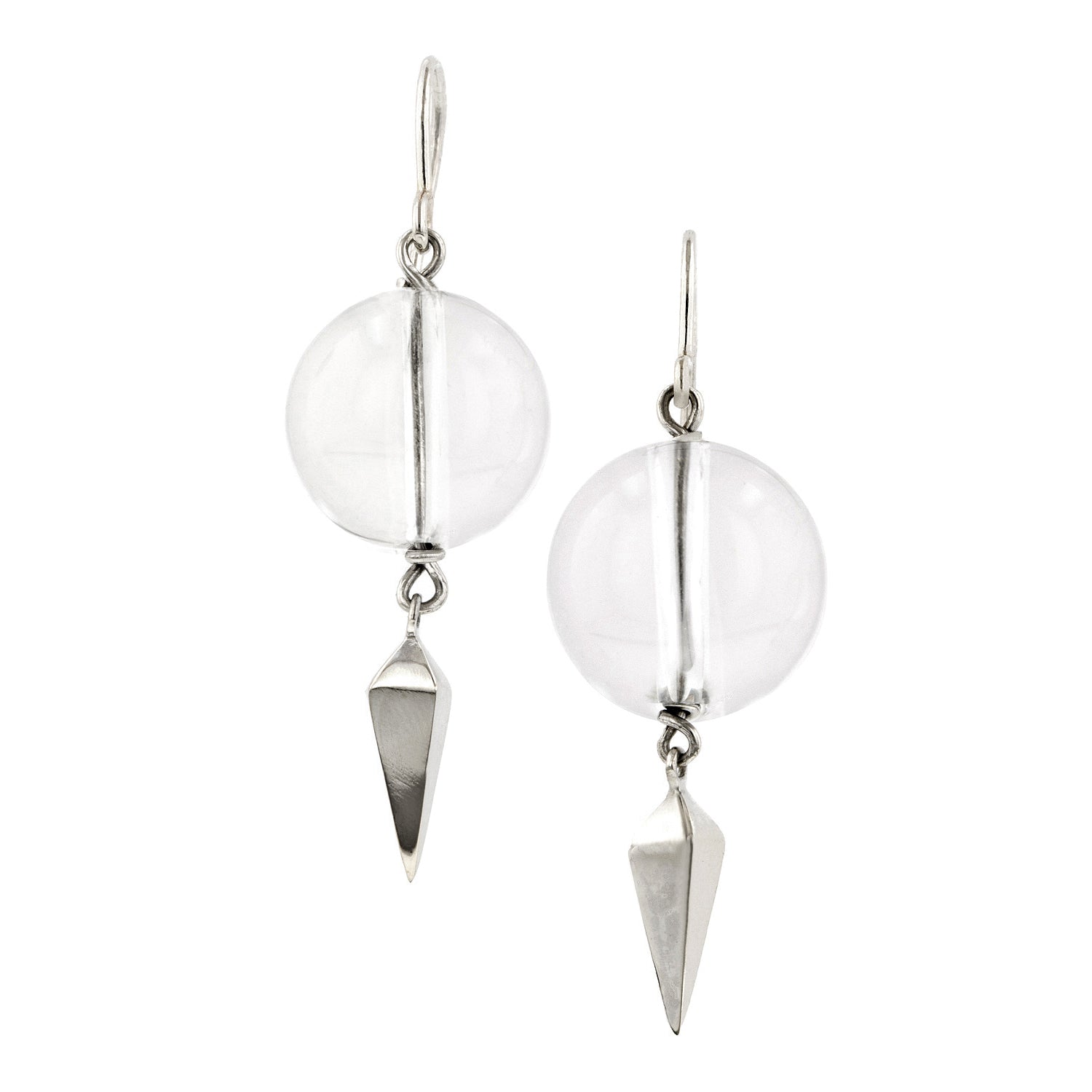 Rock Crystal Drop Earrings-Heirloom by Doyle & Doyle