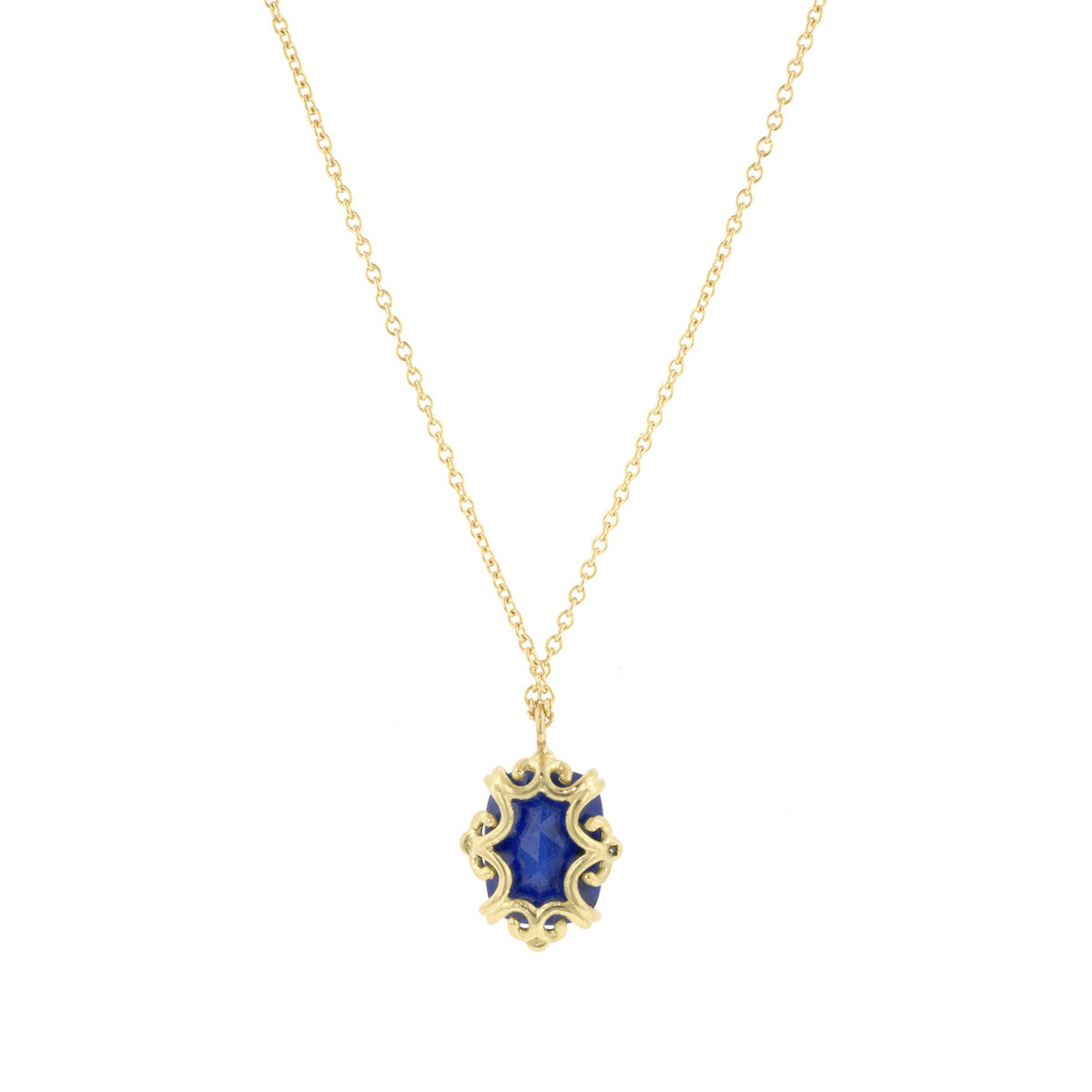Cushion Gemstone & Diamond Necklace- Heirloom by Doyle & Doyle