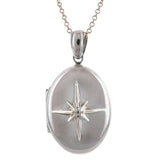 North Star Locket Small, West 13th Collection, sold by Doyle & Doyle vintage and antique jewelry boutique.