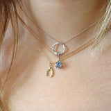 Aquamarine Fancy Basket Gemstone Pendant white gold Heirloom by Doyle & Doyle
