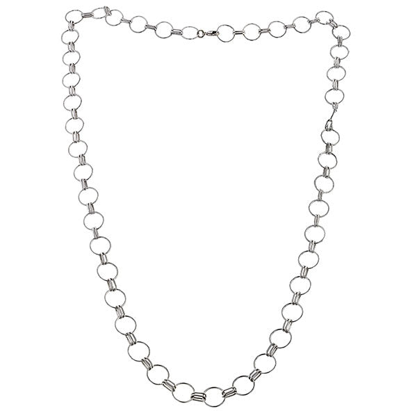 Round & Oval Double Link Necklace, Heirloom by Doyle & Doyle