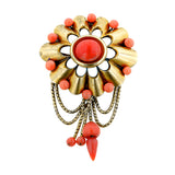 Victorian Coral Earring & Pin Set:: Doyle & Doyle