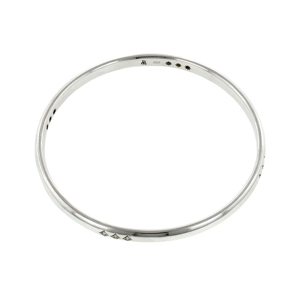 Triple Station Diamond Bangle Bracelet- Heirloom by Doyle & Doyle