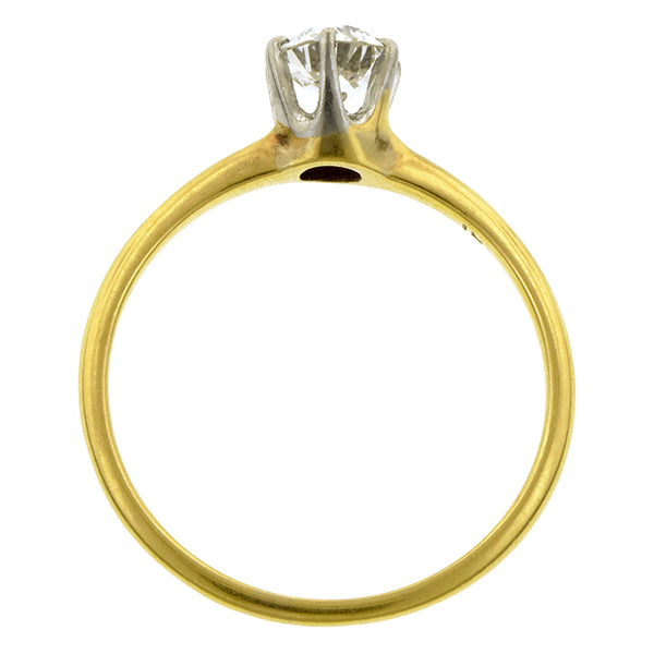 Antique Diamond Solitaire Engagement Ring, 0.51ct